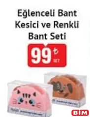 STUDİ EĞLENCELİ BANT KESİCİ VE RENKLİ BANT SETİ
